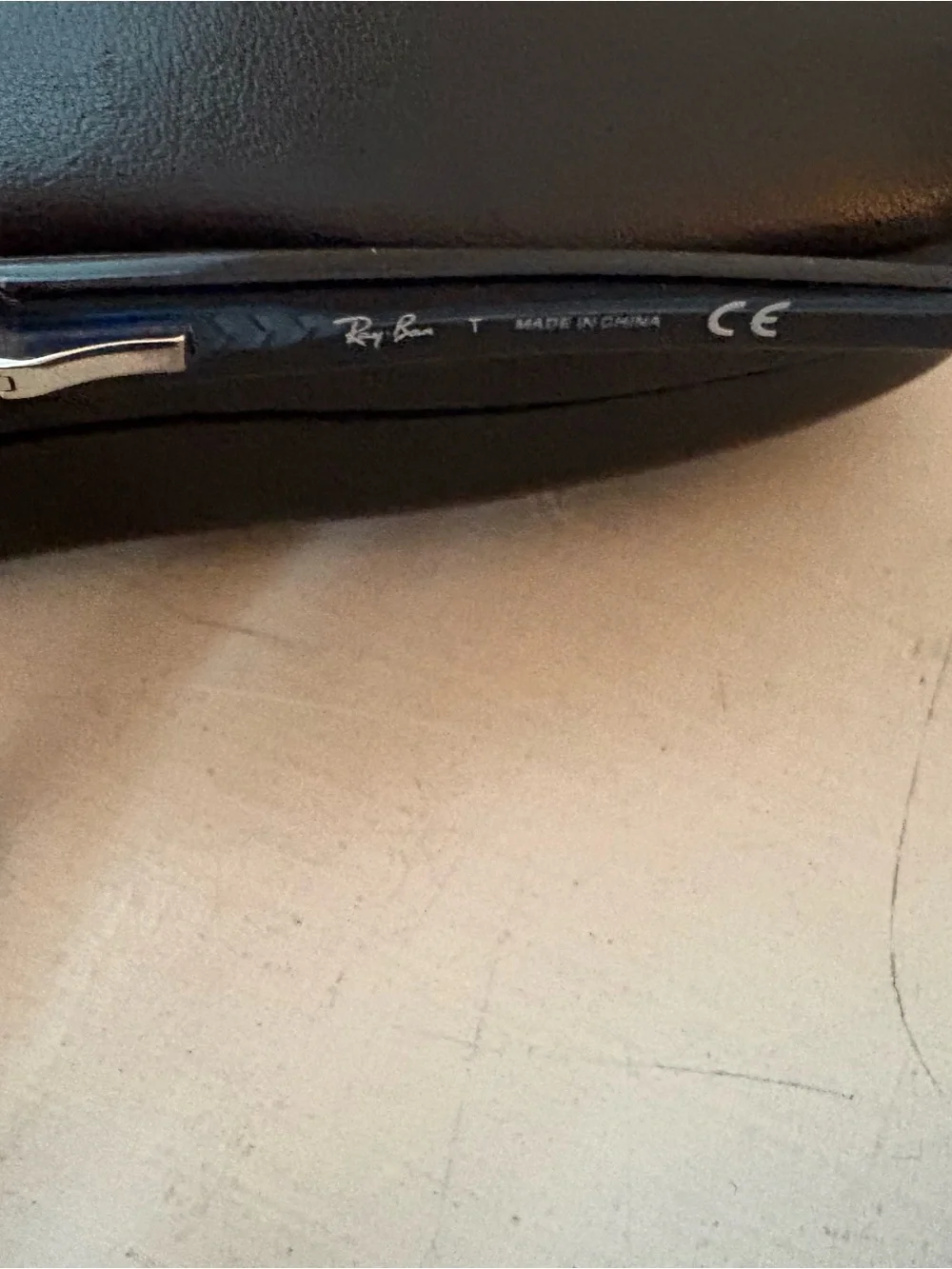 Ray-Ban Black Case with Green-Tinted Frame Glasses